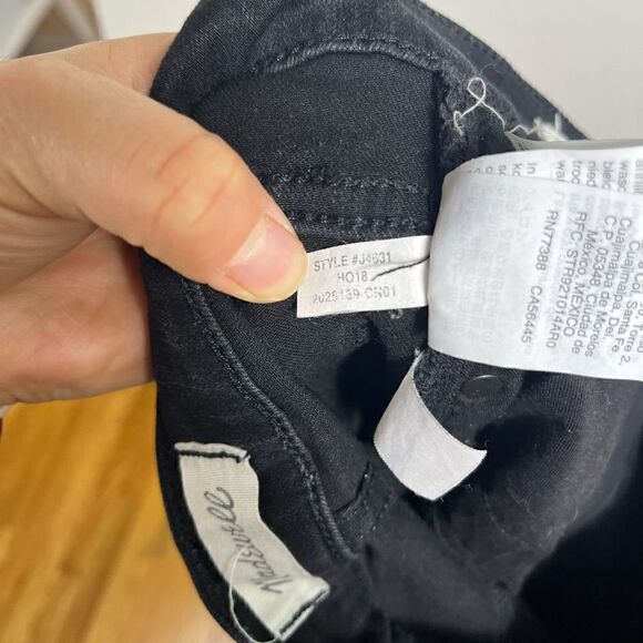 Madewell Women’s 9” Black High Rise Skinny Jeans size 25 - Picture 10 of 12